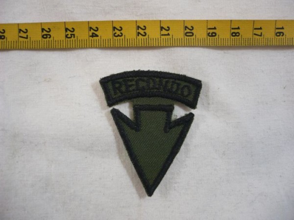 Armabzeichen Recondo, tarnfarben ( OD ), Vietnam- Herstellung