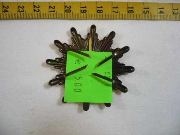 Schleswig-Holstein: Mützenstern, Polizei Schleswig-Holstein, Metall, zweiteilig