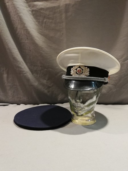 DDR VOPO Wasserschutz Schirmmütze Größe 55 mit Wechselbezug