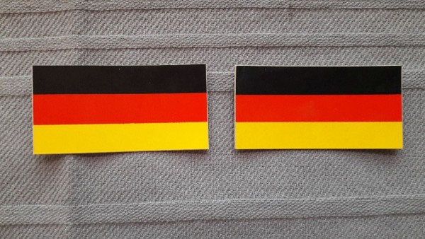 National Aufkleber Deutschlandfahne klein, bunt für Regenjacke Nässeschutz usw.