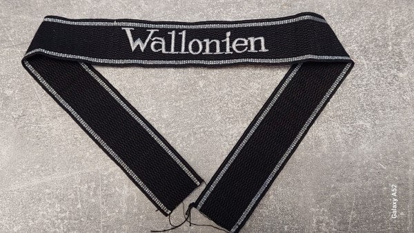 Ärmelband Wallonien, maschinengestickt für Mannschaften