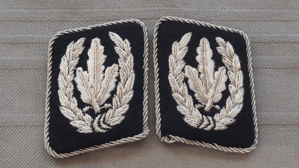 Kragenspiegel Waffen XX Reichsführer handgestickt