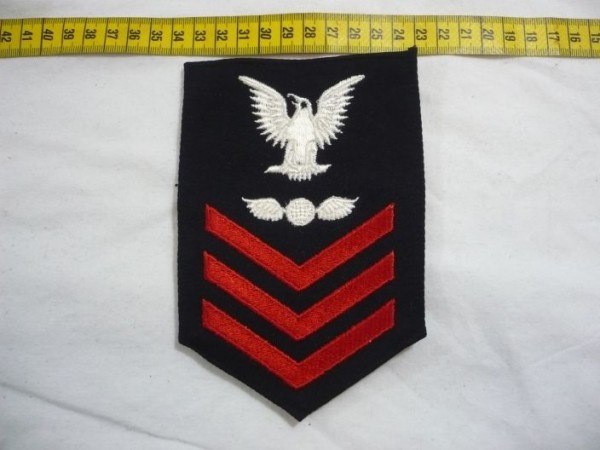 Armabzeichen für Hemden, Dienstgrad mit Laufbahnabzeichen, AE Aviation Electricans Mate, Petty Officer First Class 