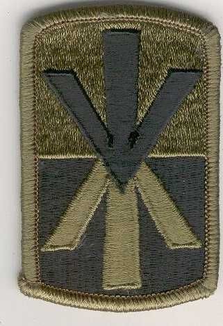 Armabzeichen 11th Air Def. Arty. Bde., tarnfarben ( OD )