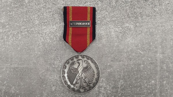 Bundeswehr Einsatzmedaille Act.Endeavour in silber