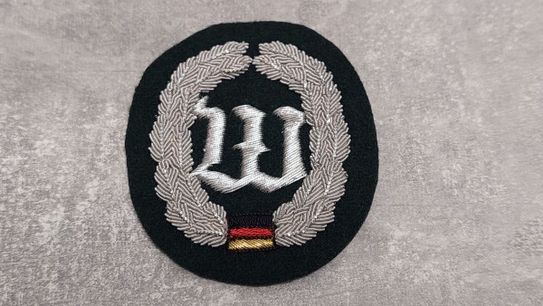 Barettabzeichen Bundeswehr Wachbataillon handgestickt
