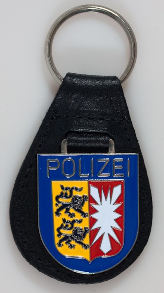 Schleswig-Holstein: Schlüsselanhänger, Polizei Schleswig-Holstein, Metall, wie das Armabzeichen