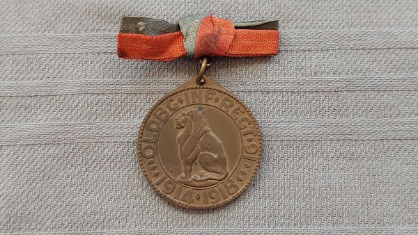 Medaille Preussen zur Erinnerung an die Einweihung des Denkmals des Infanterie Regiments 91