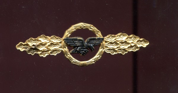 Orden 1939 / 1957 Frontflugspange für Transportflieger Gold ohne Auflage