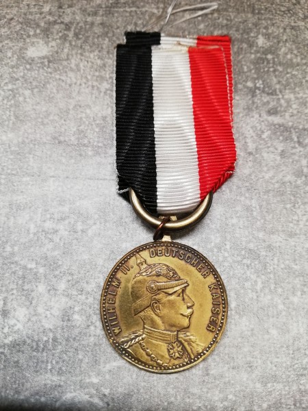 Kaiserreich Medaille Deutscher Kaiser Wilhelm II - Kaiserparade 1893 26mm