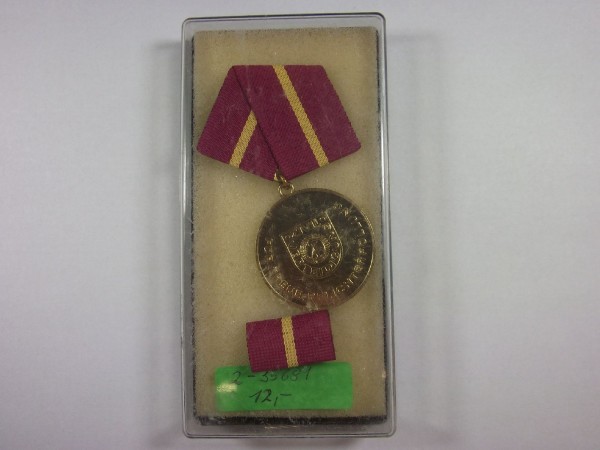 Medaille für treue Pflichterfüllung in der Zivilverteidigung der DDR in Gold