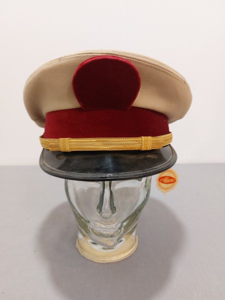 Schirmmütze khaki/rot mit Sturmriemen Grösse 57 - Kempf