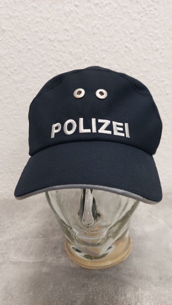 Polizei Baseballcap in schwarz für alle Metall Sterne mit Druckknopf