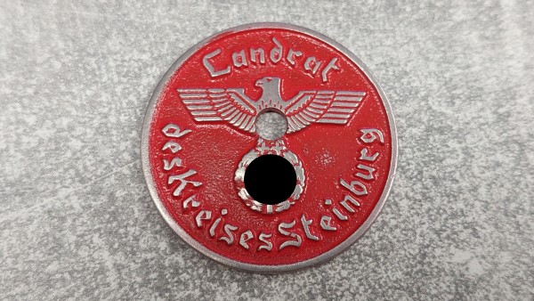 3.Reich KFZ-Zulassungsplakette - Steinburg