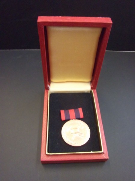 Medaille für treue Dienste der Freiwilligen Feuerwehr in bronze mit Etui