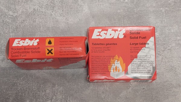 Bundeswehr Esbit Tabletten Trocken-Brennstoff mit Versorgungsnummer 12 Tabletten