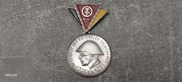 DDR Medaille Reservist der NVA Silber