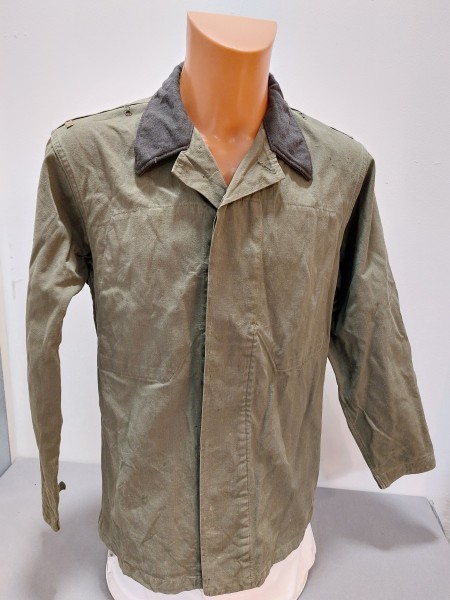 DDR Jacke Panzerkombi-/Arbeitsjacke LaSk Unteroffizier - dunkler Kragen Original