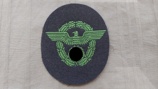 Armadler der Wasserschutzpolizei auf blau UV-Neutral