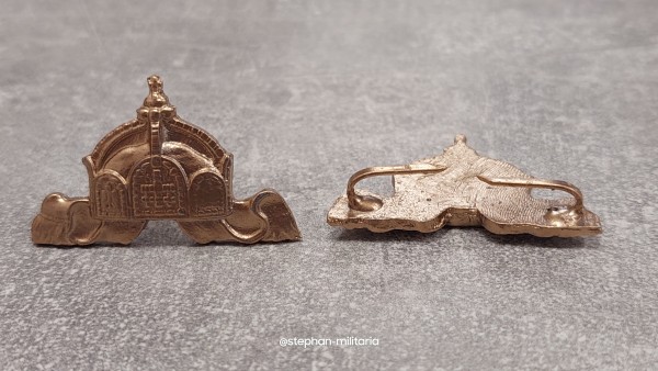 Kaiserliche Marine Epaulettenauflage für Decksoffizier Metall gold 3,8cm