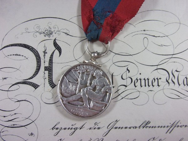 Medaille, Faithfull Service Medal, Queen Elizabeth 2, Randinschrift Henry Frederick Calvert Ives