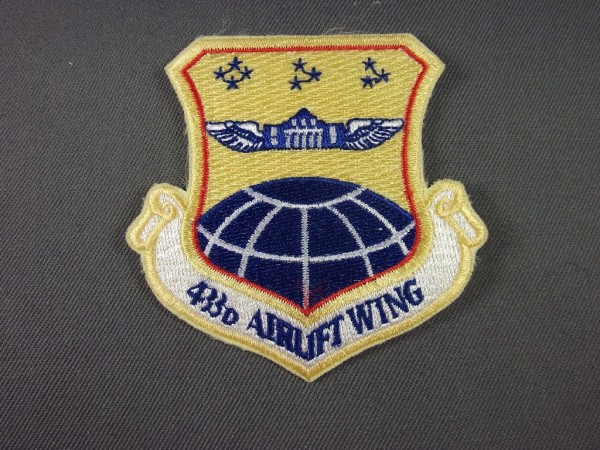 Aufnäher Patch 433d Airlift Wing - Verbandsabzeichen Air Force Reserved