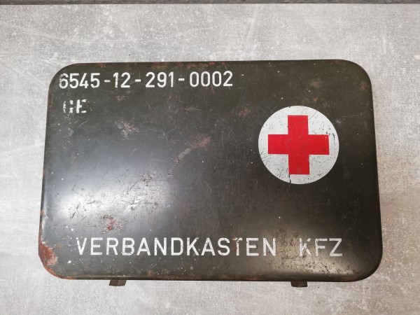 Bundeswehr Verbandskasten KFZ 6545-12-291-0009 Metallbox