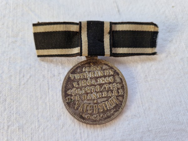 Medaille für die Veteranen der Vaterstadt Düsseldorf 1864,1866 und 1870 - 1871