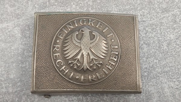 Bundeswehr Koppelschloss altes Modell ohne Lederlasche / Lederzunge