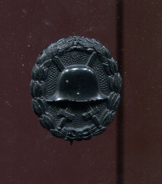 Preussen Verwundetenabzeichen 1914 in schwarz - Buntmetall