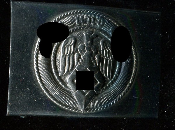 XJ Koppelschloss - Eisen vernickelt RZM 72