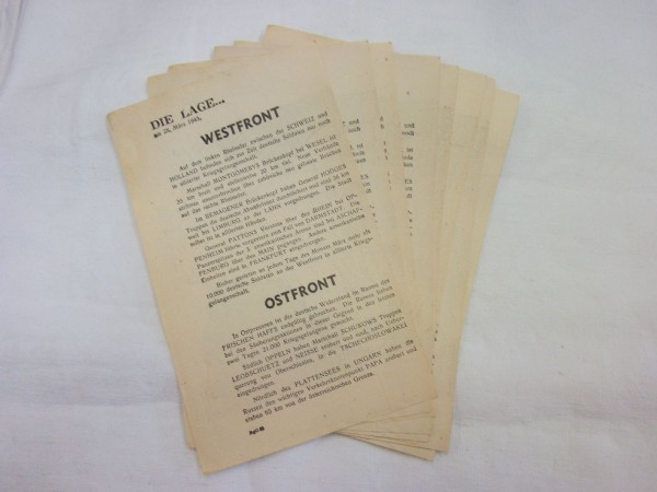 Wurfblatt Propagandablatt aus dem Jahr 1945