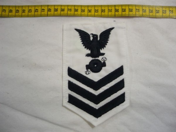 Armabzeichen für Hemden, Dienstgrad mit Laufbahnabzeichen, BT Boiler Technician, Petty Officer First Class