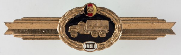 Klassifizierungsabzeichen,Qualifizierungsspange, für den Kraftfahrzeugdienst, Stufe 3