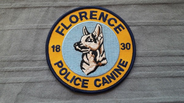 Armabzeichen Florence Police Canine Hundeführer