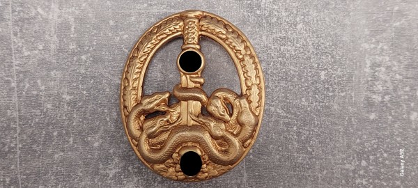 Bandenkampfabzeichen in gold - hohl