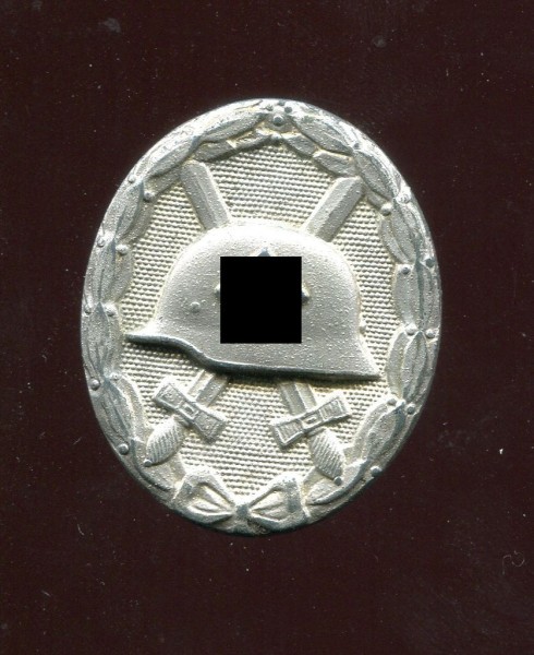 3.Reich Verwundetenabzeichen in Silber Doppelhersteller 100 und L55 Rudolf Wächtler & Lange