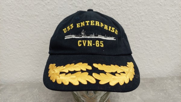 Baseballcap USS Enterprise CVN-65 mit Bundeswehr Admiralsstickerei