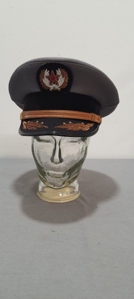 Marokko Schirmmütze Offizier mit Stickerei auf dem Schirm Größe 54 1/2