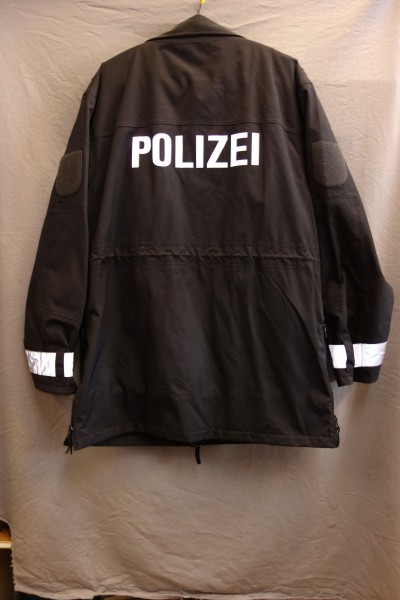 Hamburg: Wetterjacke, Polizei, dunkelblau, gefüttert *+Größe ca.54+* mit Rückenbeschriftung