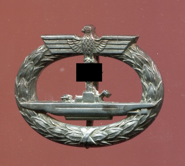Kriegsmarine U-Boot Kriegsabzeichen ohne Hersteller Zink - Steinhauer & Lück