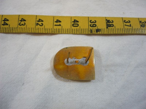 Rheinland-Pfalz: Mützensternauflage, Polizei Saarland, Metall, gebraucht