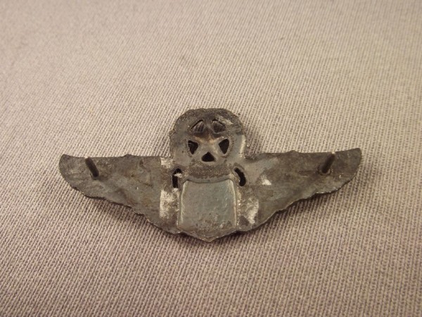 Brustabzeichen, Command Pilot, Air Force, Metall, altsilber, #Halbe Größe 5cm#
