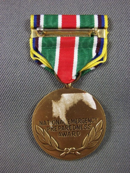 National Emergency Prepardness Award Medal