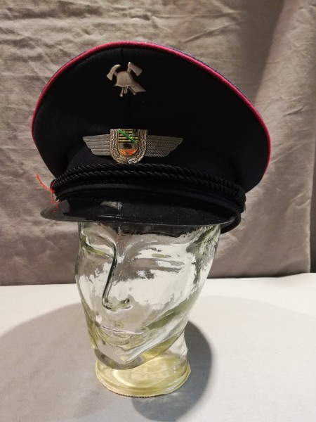 Feuerwehr Sachsen-Anhalt Schirmmütze Trikot mit Abzeichen Grösse 60