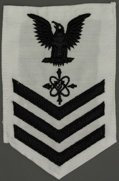 Armabzeichen für Hemden, Dienstgrad mit Laufbahnabzeichen, DS Data Systems Technician, Petty Officer First Class 