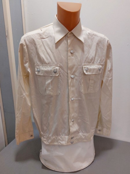DDR Diensthemd/ Blouson 1/1 Arm NVA Landstreitkräfte weiß Größe 42L
