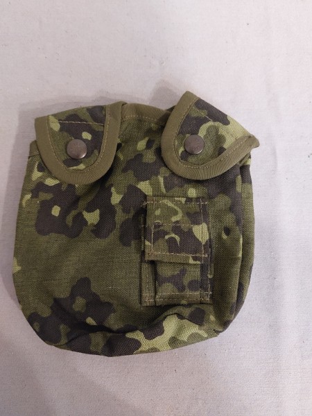 Dänemark Feldflaschen Tasche in grüntarn gebraucht REPRO