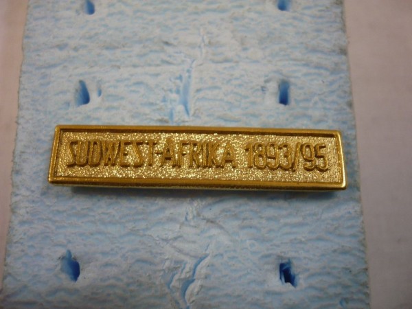 Gefechtsspange "Sudwest- Afrika 1893/95" zur Südwestafrika Denkmünze, geprägt (111)