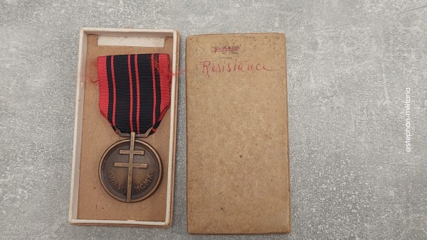 Frankreich Medaille de la Résistance in Etui
